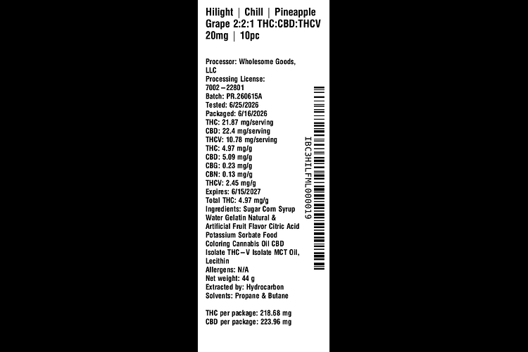 Chill - Pineapple Grape by Hilight