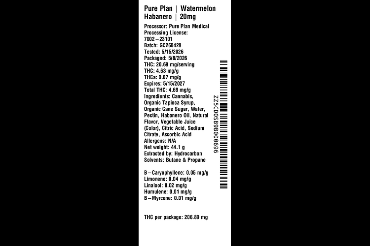 Watermelon Habanero by Pure Plan