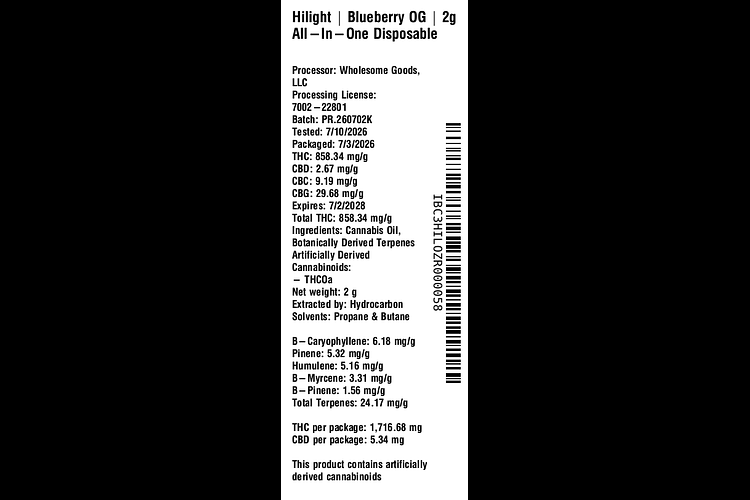 Blueberry OG by Hilight