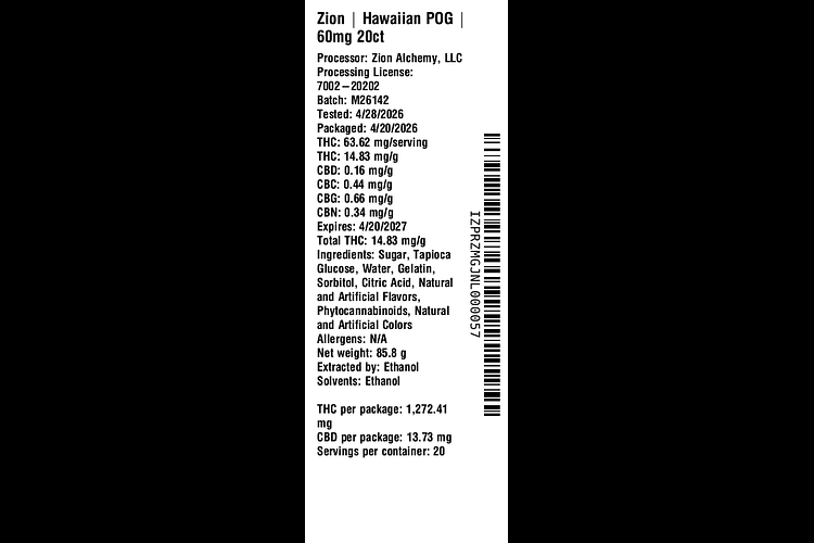Hawaiian POG by Zion
