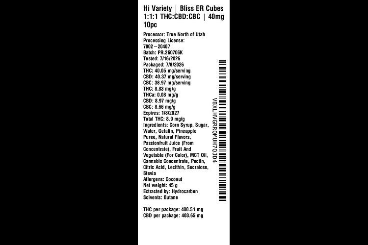Bliss ER Cubes by Hi Variety