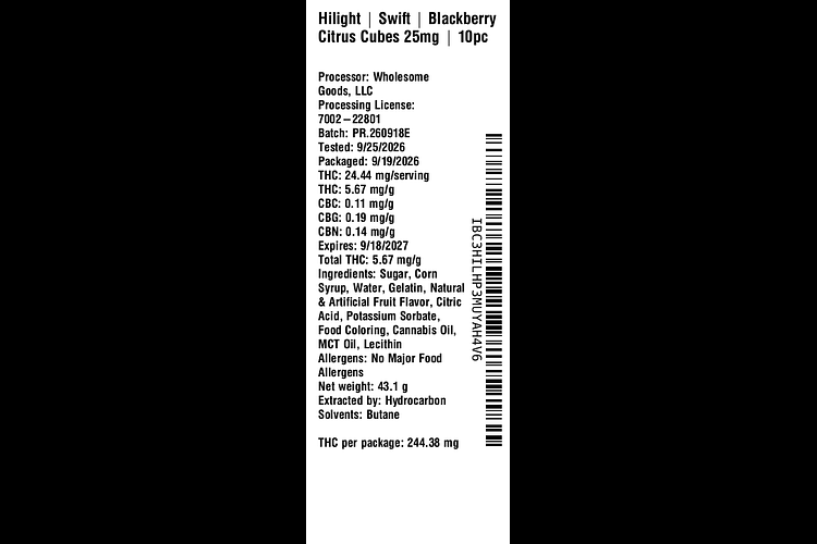 Swift - Blackberry Citrus by Hilight