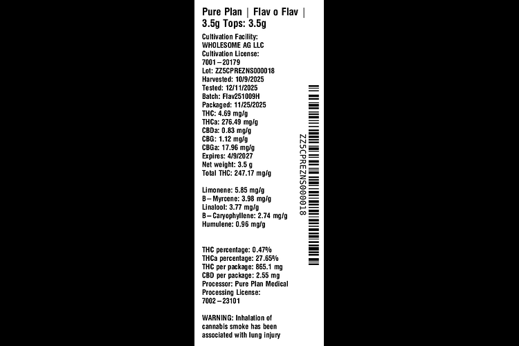 Flav o Flav by Pure Plan
