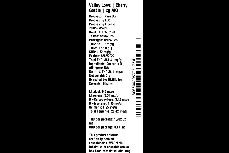 Cherry GarZia by Valley Lows