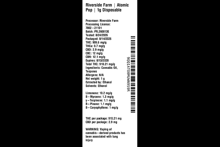 Atomic Pop by Riverside Farm