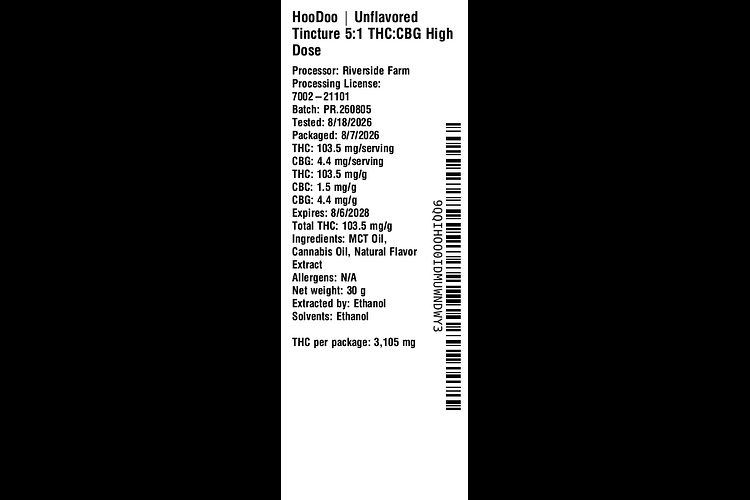 Unflavored High Dose by HooDoo