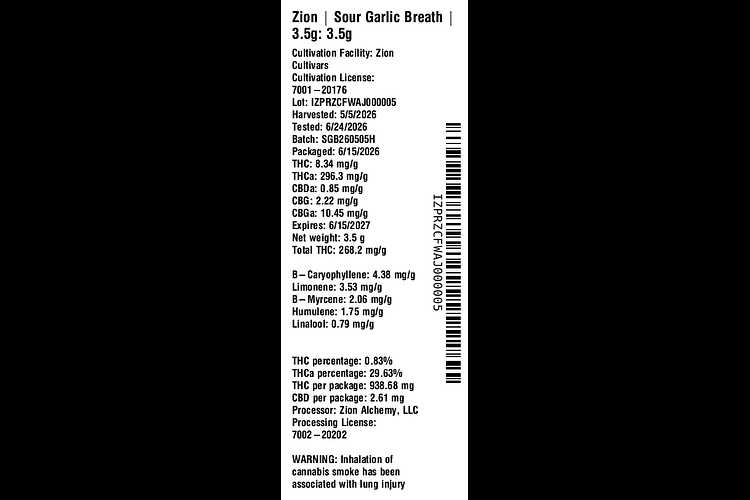 Sour Garlic Breath by Zion