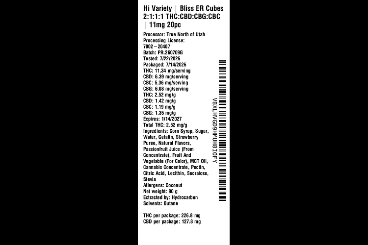 Bliss ER Cubes by Hi Variety