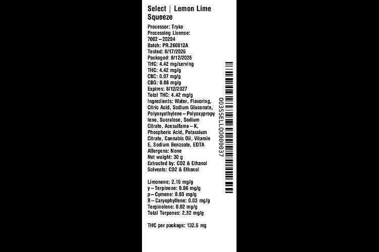 Lemon Lime Squeeze by Select