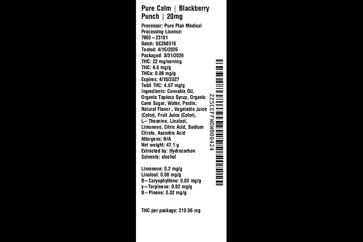 Blackberry Punch by Pure Plan
