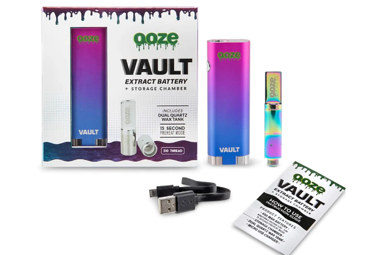 Ooze Vault Extract Battery with Storage Chamber by Ooze