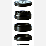 Black 4-Piece Grinder by Myster