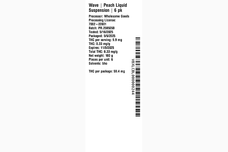 Peach Liquid Suspension by Wave
