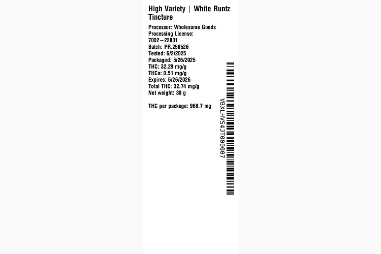White Runtz by High Variety