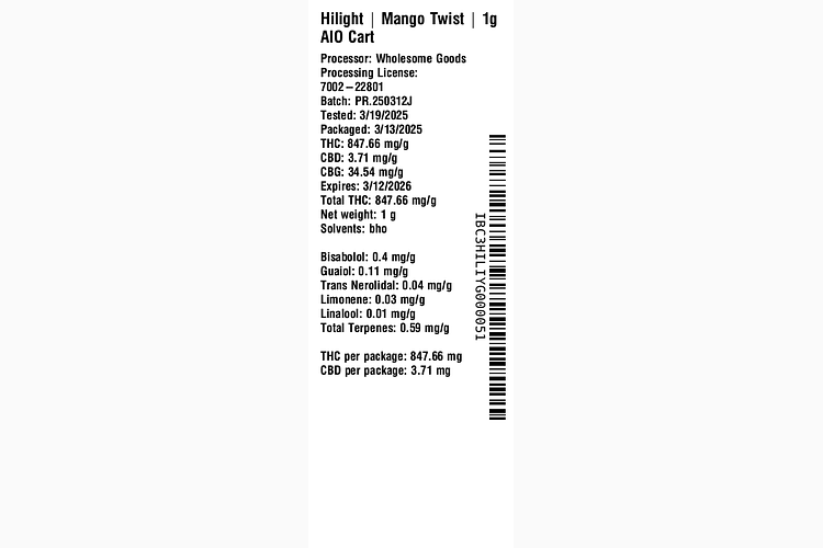 Mango Twist All-In-One by Hilight