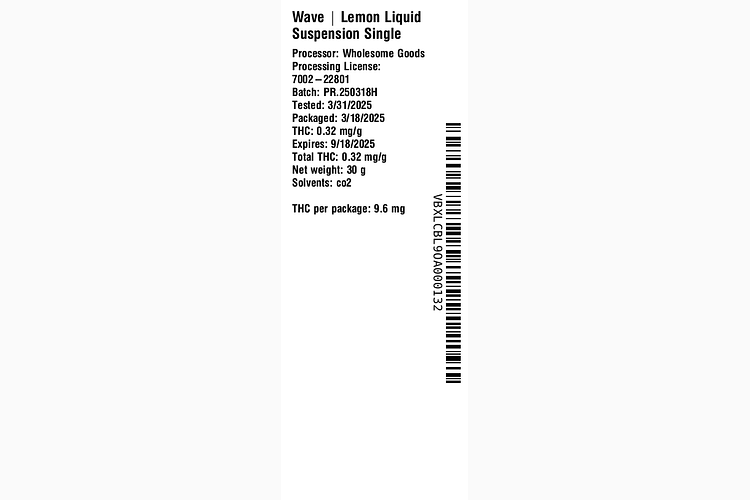 Lemon Liquid Suspension by Wave