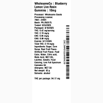 Indica Live Resin Gummy 10mg - Blueberry Lemon by WholesomeCo