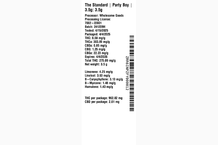 Party Boy by The Standard