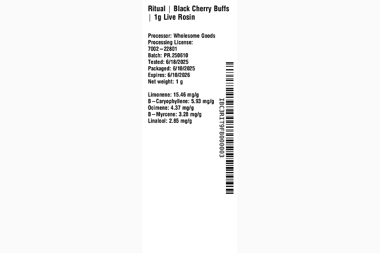 Black Cherry Buffs by Ritual