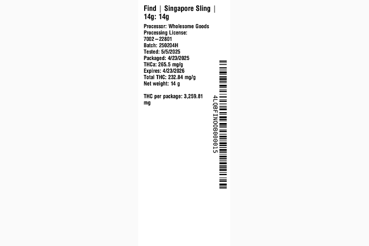 Singapore Sling by Find