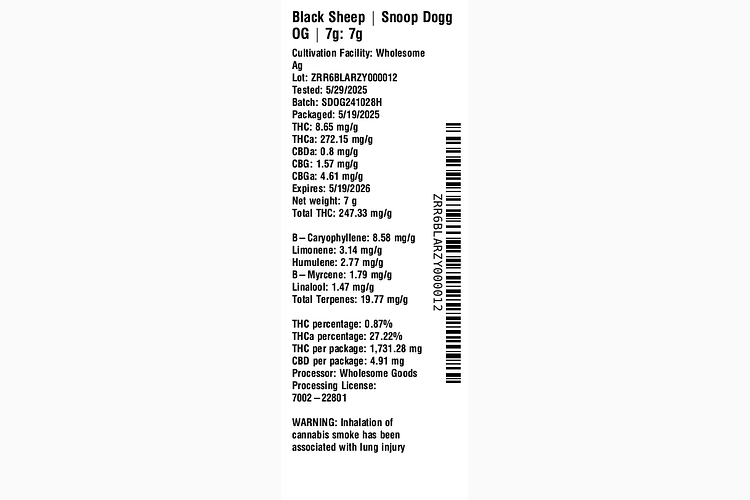 Snoop Dogg OG by Black Sheep