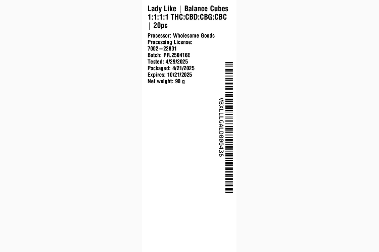 Balance Cubes by Lady Like