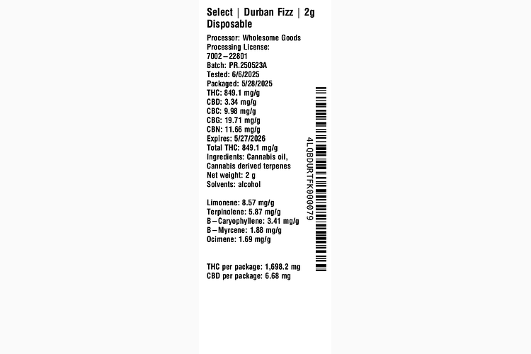Durban Fizz by Select