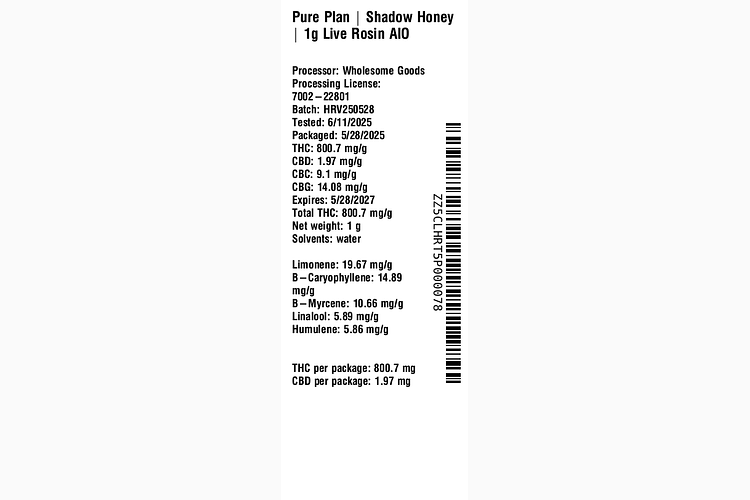 Shadow Honey by Pure Plan