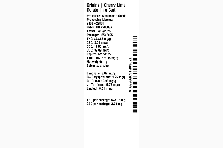 Cherry Lime Gelato by Origins