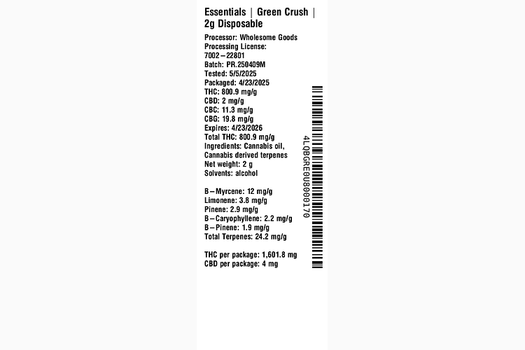 Green Crush by Essentials