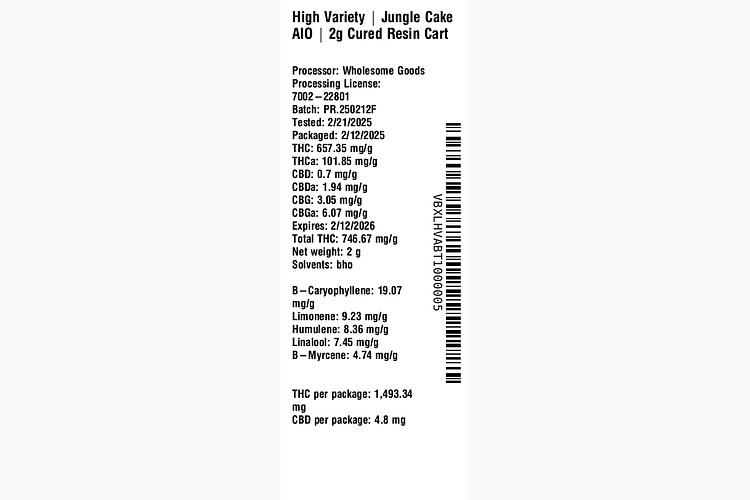 Jungle Cake by High Variety