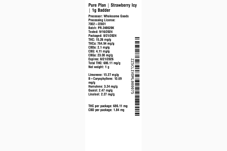Strawberry Icy by Pure Plan
