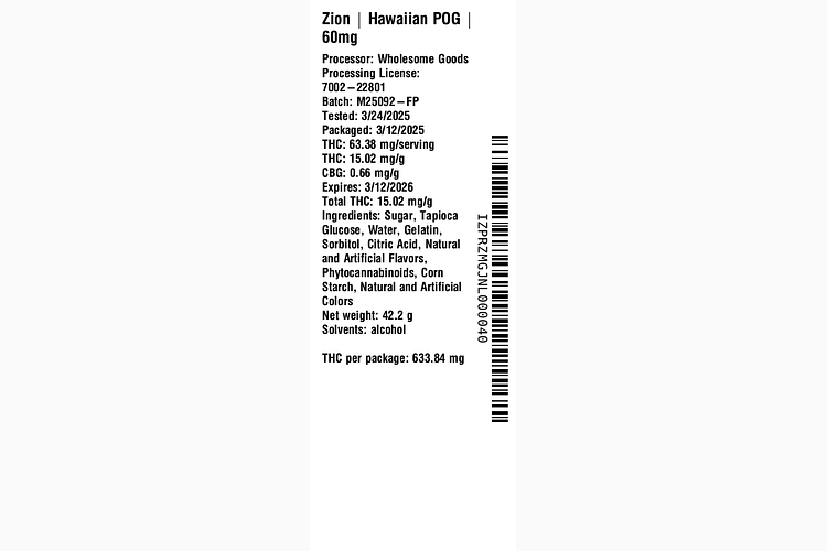 Hawaiian POG by Zion