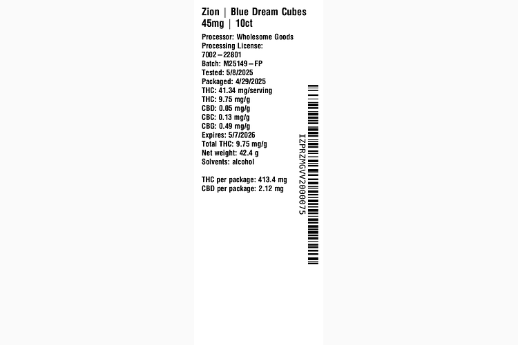 Blue Dream by Zion