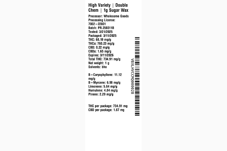 Double Chem by High Variety