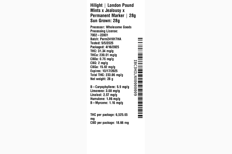 London Pound Mints x Jealousy x Permanent Marker by Hilight