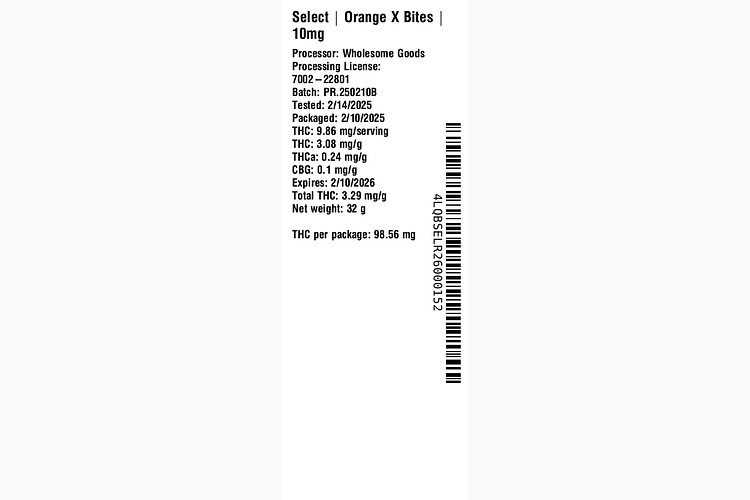 Orange X Bites by Select
