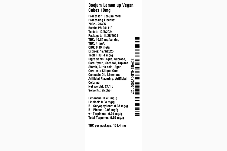 Lemon Up Vegan by Boojum