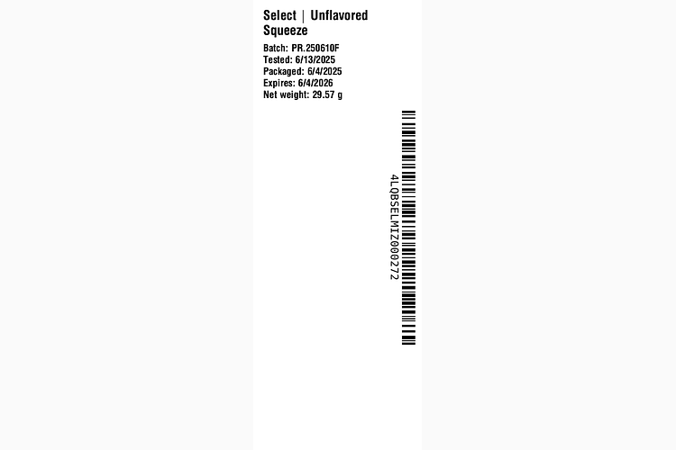 Unflavored Squeeze by Select