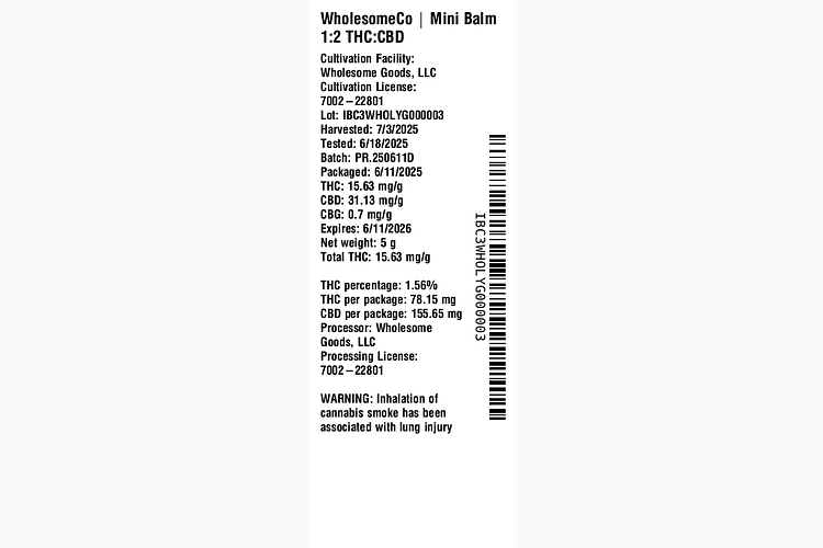 WholesomeCo Mini Balm by WholesomeCo