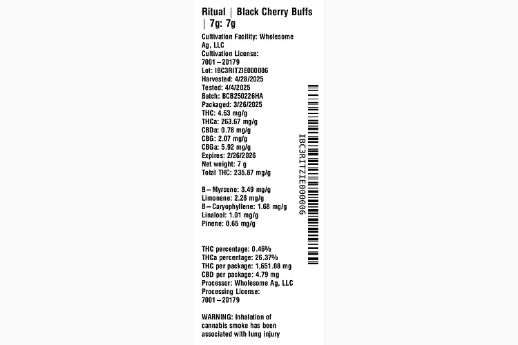 Black Cherry Buffs by Ritual