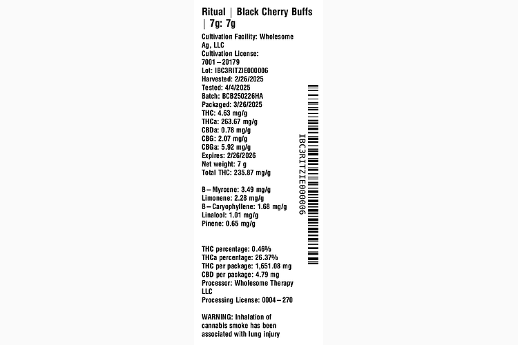 Black Cherry Buffs by Ritual