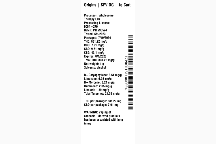 SFV OG by Origins