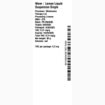 Lemon Liquid Suspension by Wave