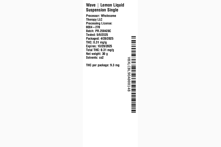 Lemon Liquid Suspension by Wave