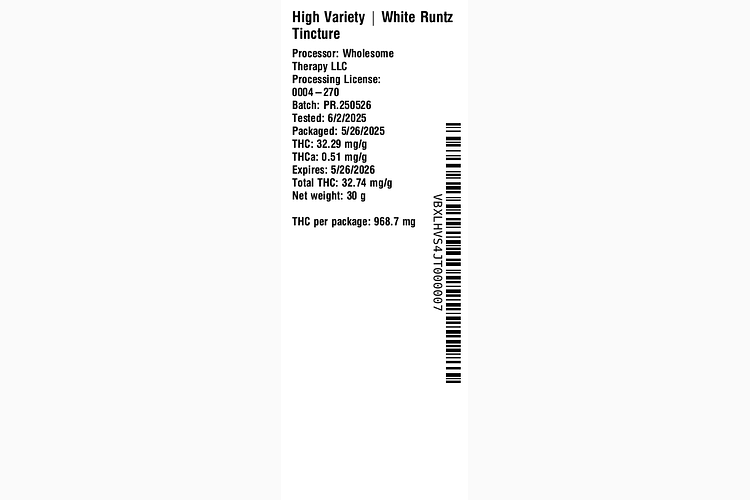 White Runtz by High Variety