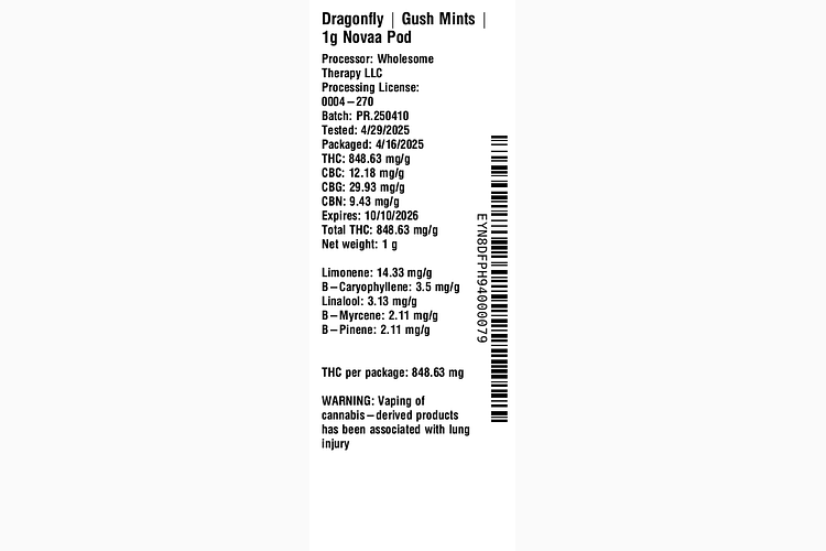 Gush Mints by Dragonfly