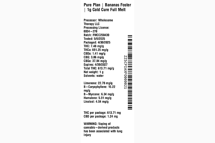 Bananas Foster by Pure Plan