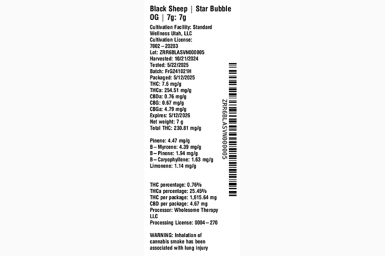 Star Bubble OG by Black Sheep