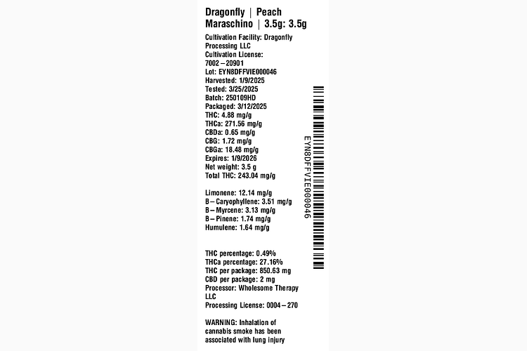 Peach Maraschino by Dragonfly